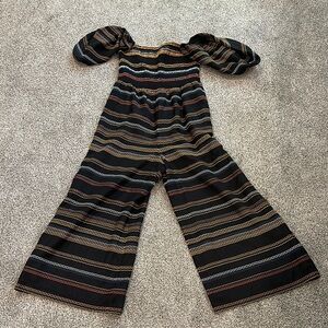 Striped Black Jumpsuit